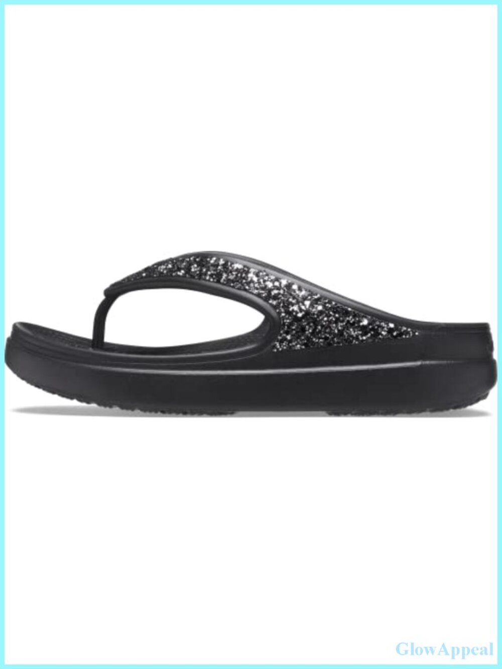 Crocs Sloane Glitter Flip Wedge Sandal Women's Lightweight Comfort